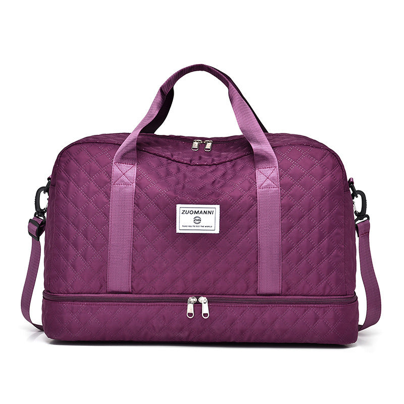 Praktisk weekendbag med bottenfack