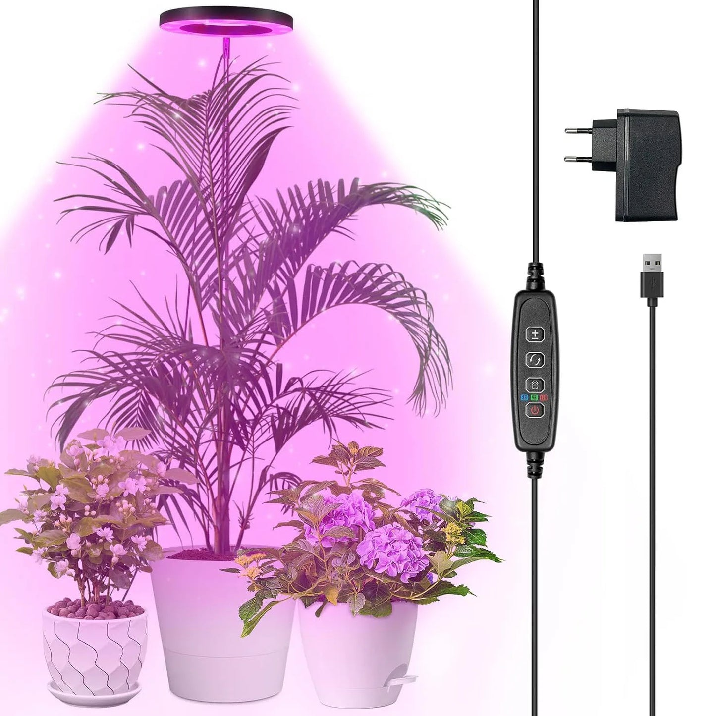 Växtlampa för stora krukväxter