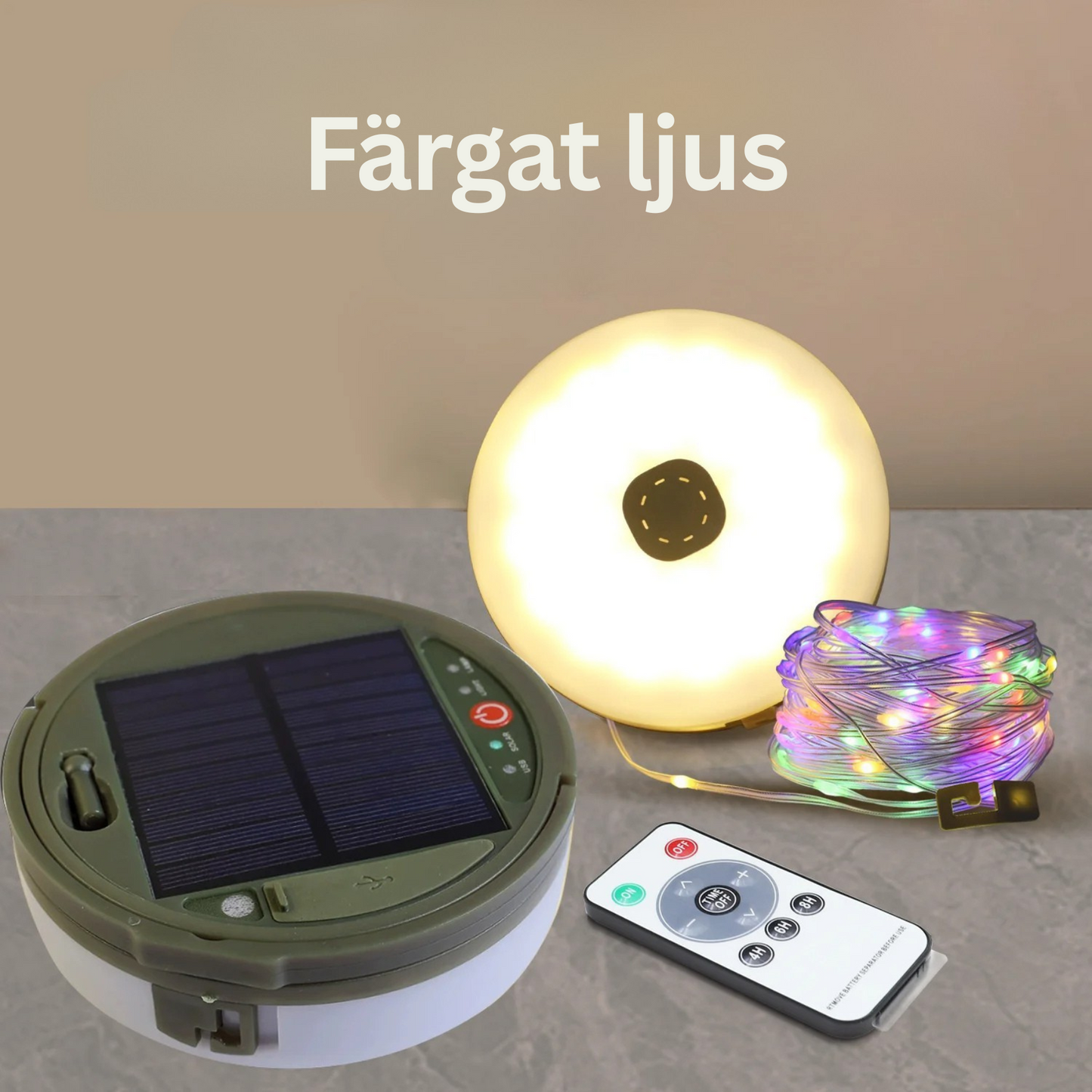 Multifunktionell Campinglampa