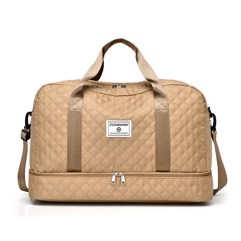 Praktisk weekendbag med bottenfack