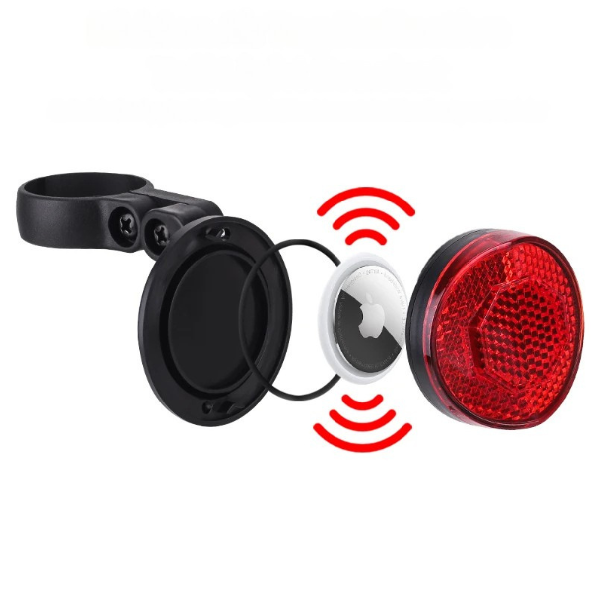 Cykelreflex med plats för AirTag