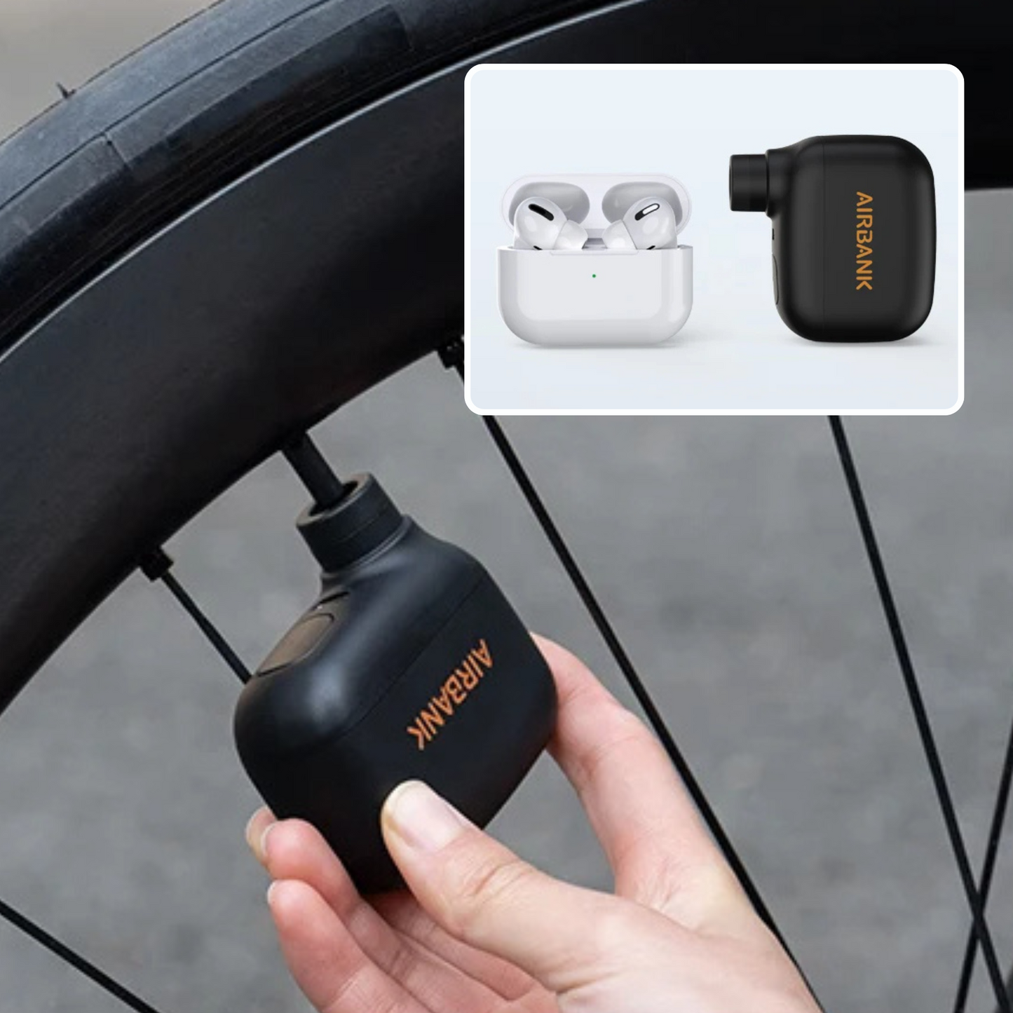 Uppladdningsbar Mini Cykelpump