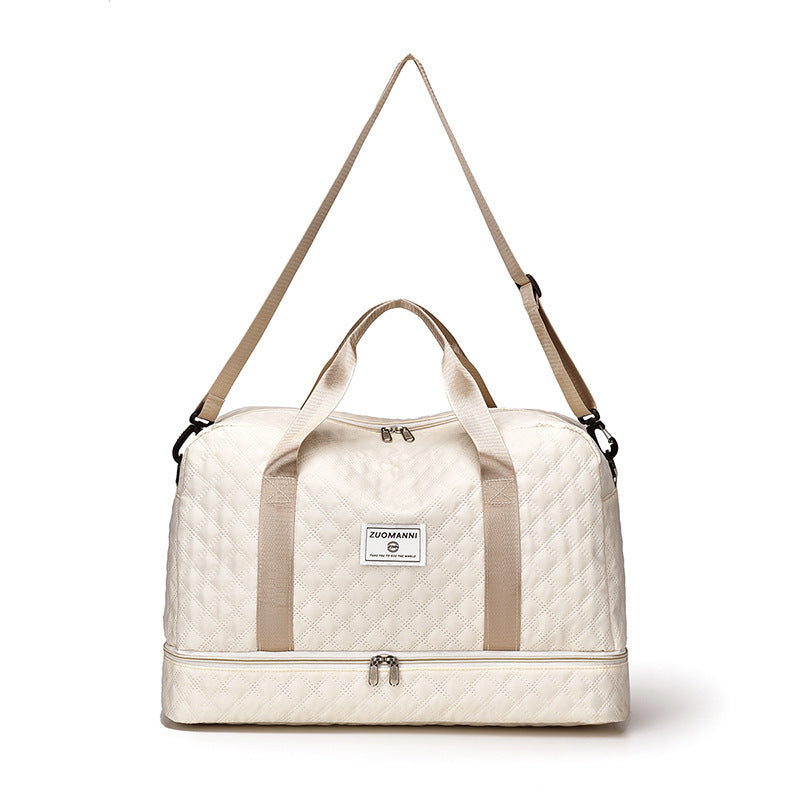 Praktisk weekendbag med bottenfack