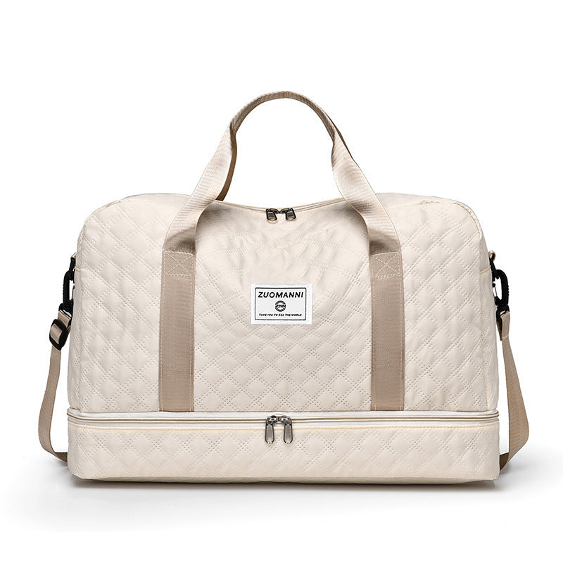 Praktisk weekendbag med bottenfack
