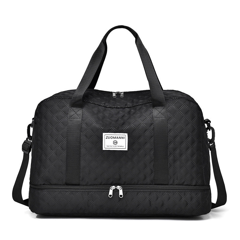 Praktisk weekendbag med bottenfack
