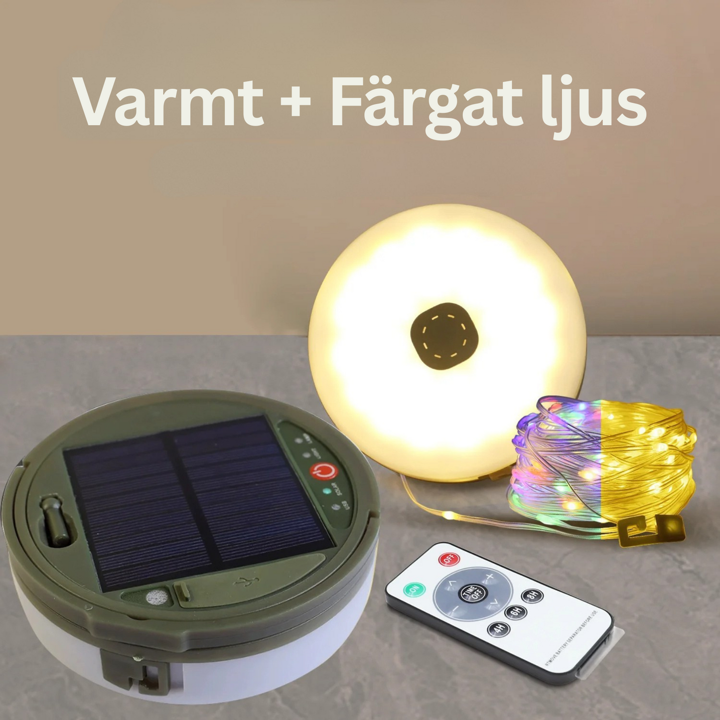 Multifunktionell Campinglampa