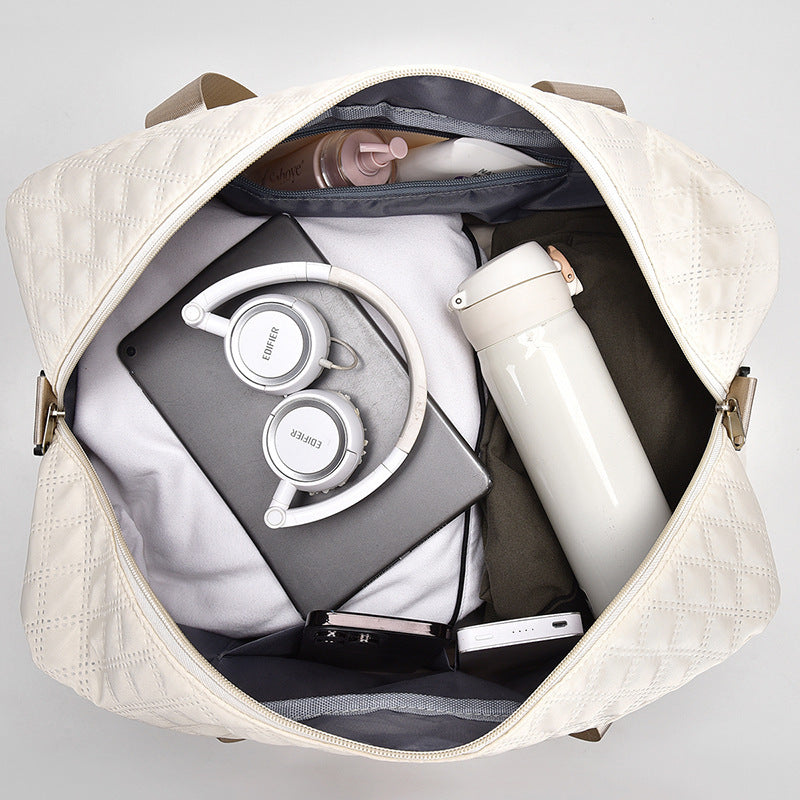 Praktisk weekendbag med bottenfack