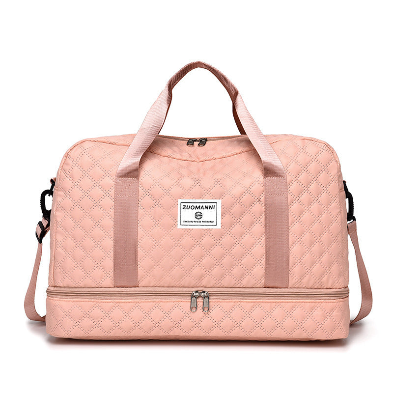 Praktisk weekendbag med bottenfack