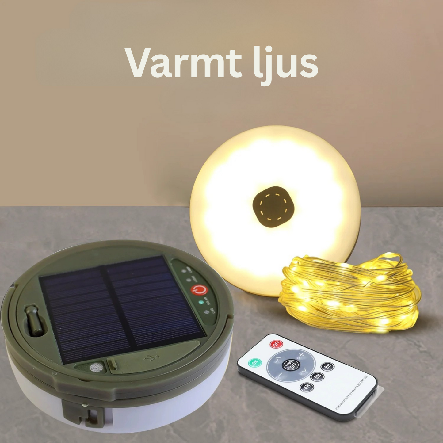 Multifunktionell Campinglampa