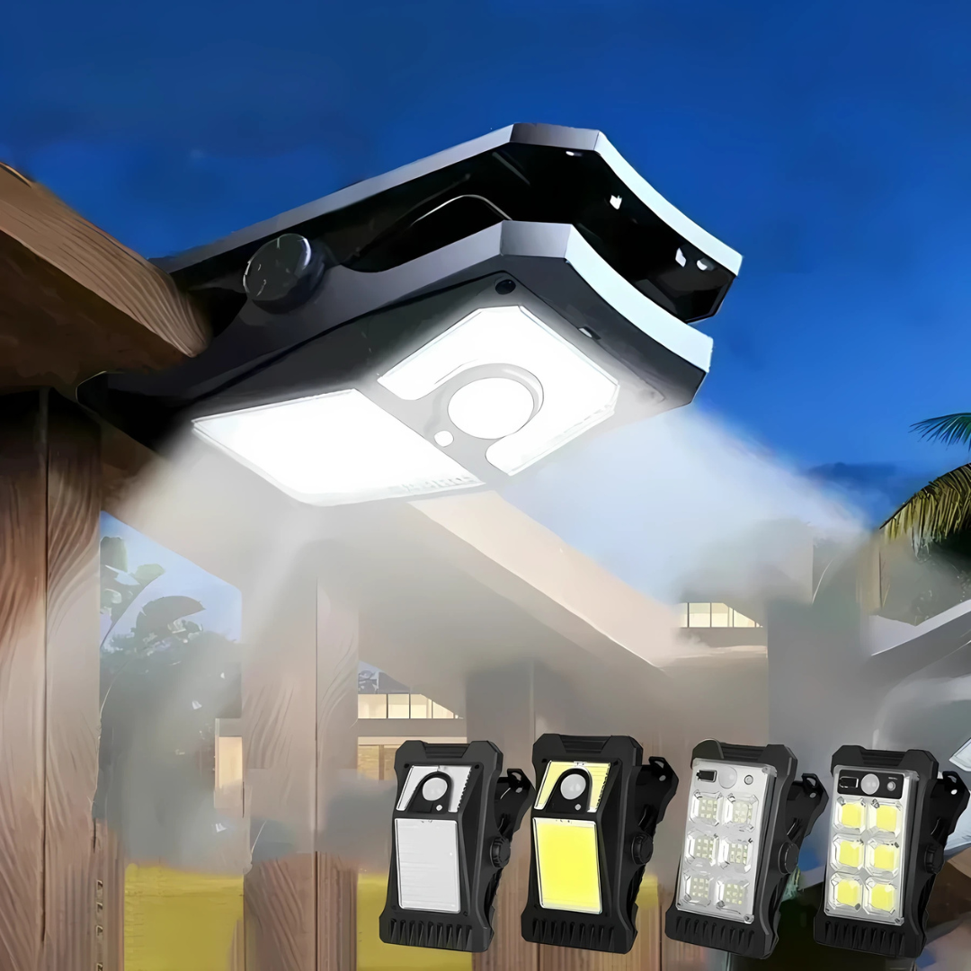 SolarClip™ – Smart solcells-lampa med rörelsesensor