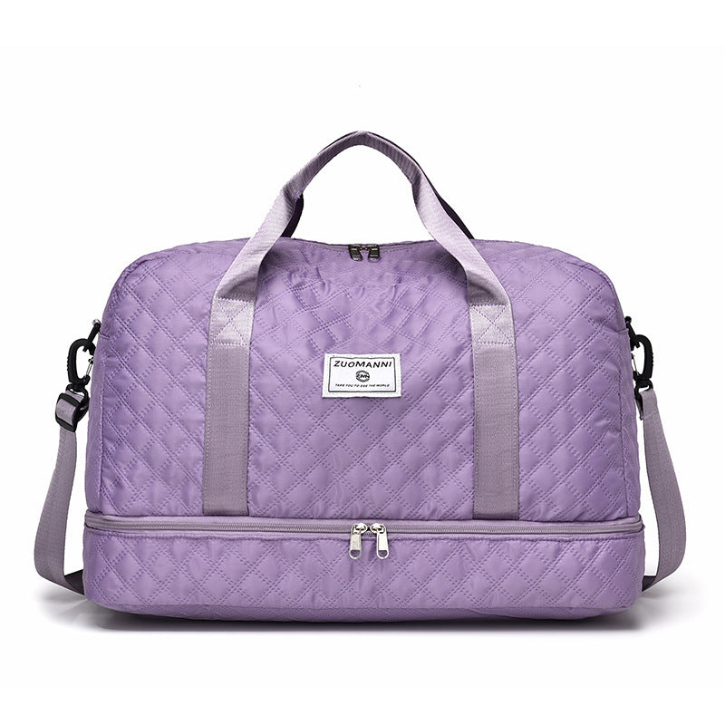 Praktisk weekendbag med bottenfack