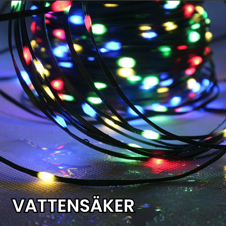 Vacker ljusslinga för utomhusbruk