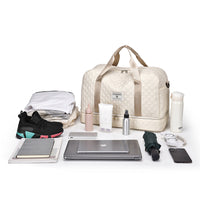 Praktisk weekendbag med bottenfack